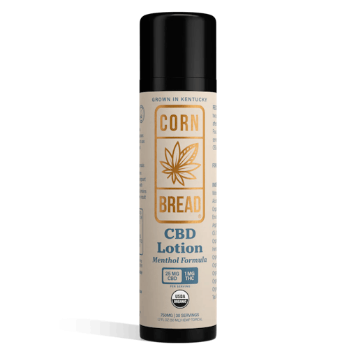 CBD Lotion + menthol from Cornbread Hemp, a self-care essential in our Father's Day weed gift guide